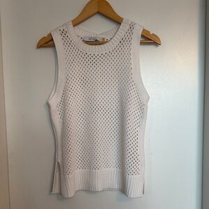 Lock The Label Cream Open Knit Tank – Size Large